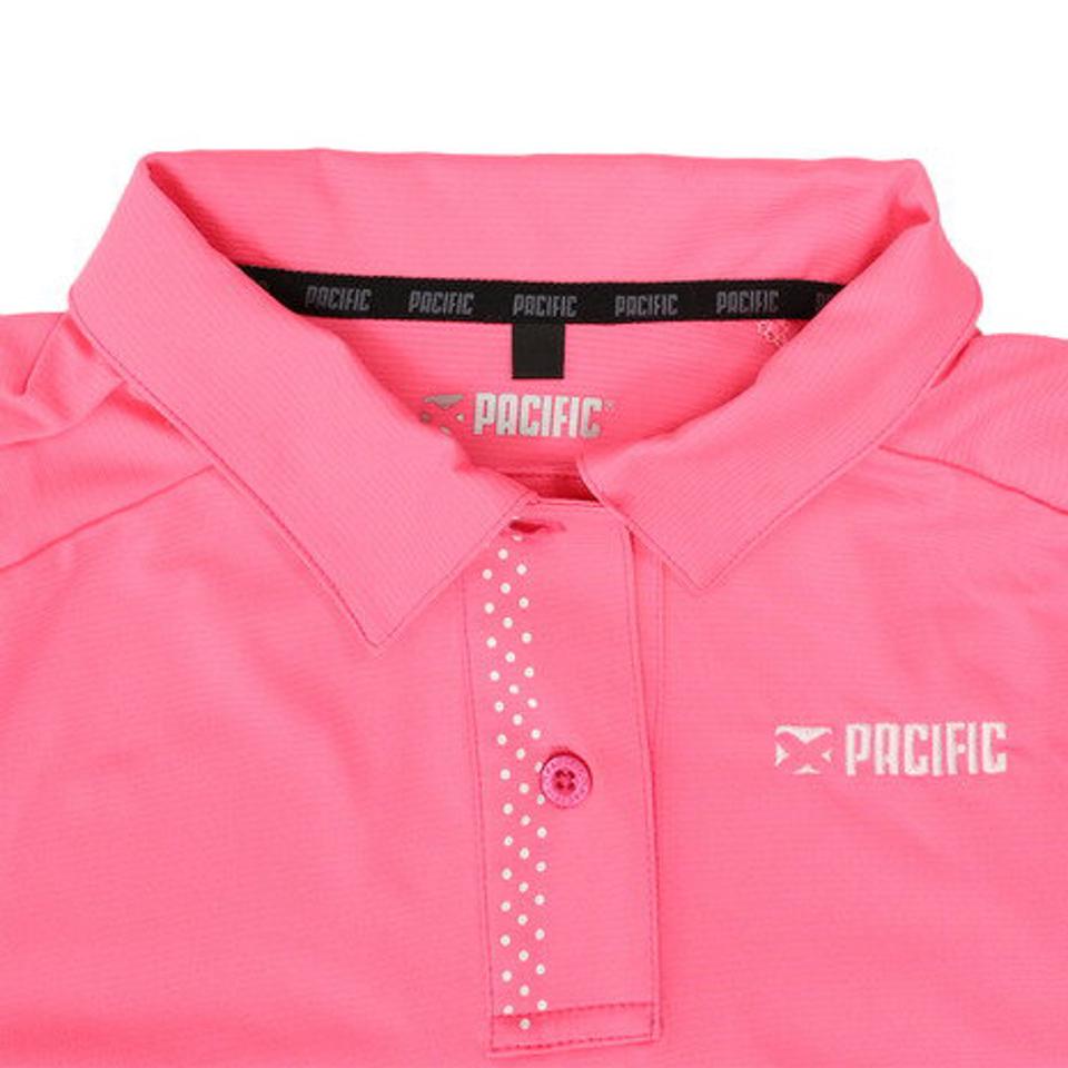 パシフィック(PACIFIC) テニス ドライプラス CAゲームポロボーダー PT19SW414 PNK (レディース)