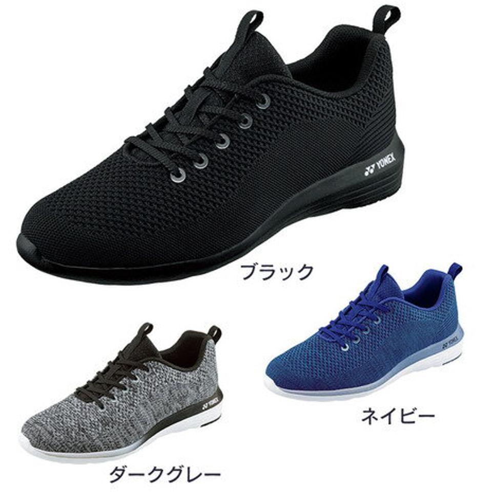 ヨネックス（YONEX）（メンズ） スニーカー パワークッション M01Y 黒 ブラック 紺 ネイビー ダークグレー ウォーキング ニット素材 通気性 軽量 クッション性