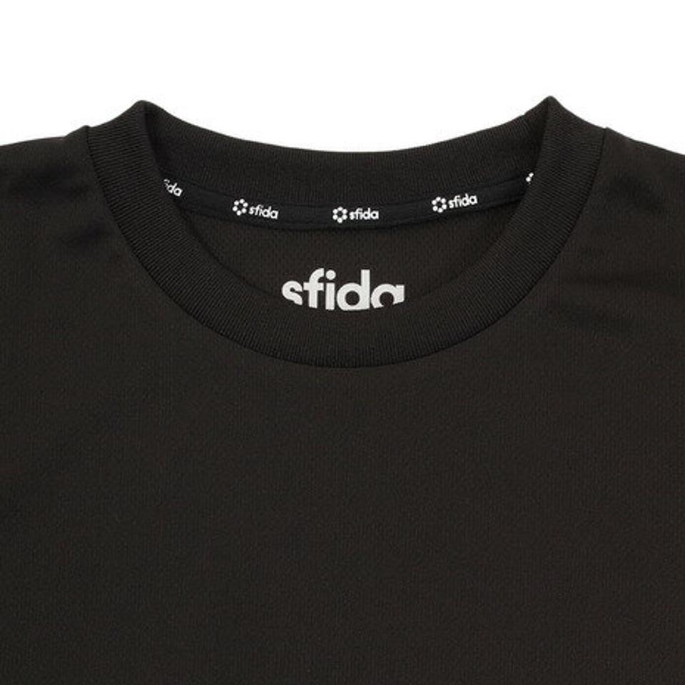 スフィーダ(SFIDA) サッカー ウェア 半袖 ジュニア フェイクレイヤード プラクティスシャツ SA-19S09JR BLK フットサルウェア (キッズ)