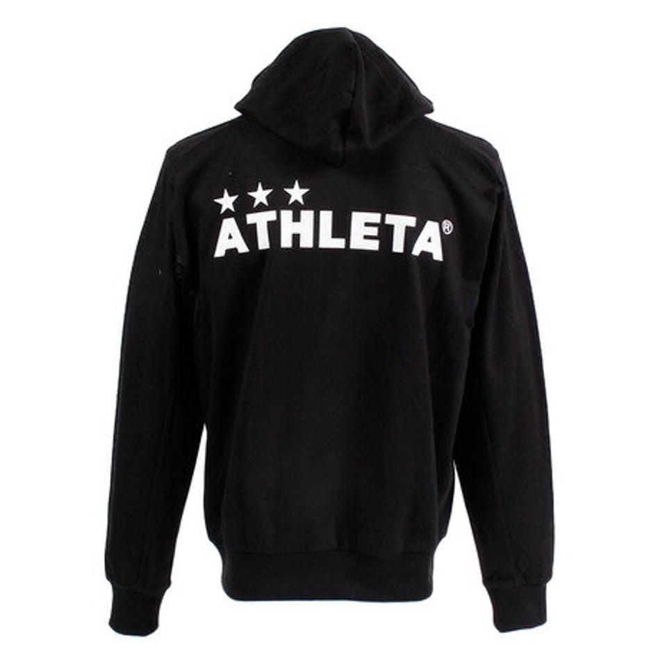 アスレタ（ATHLETA） メンズ ライトスウェット ジップパーカー 3316 BLK スポーツウェア （メンズ）