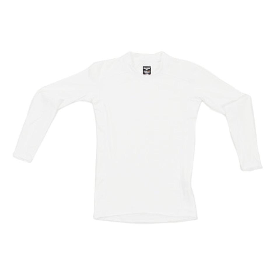 デュアリグ(DUARIG) サッカー ジュニア インナー ストレッチ丸首インナーシャツ 742D7ES3089 白 アンダー シャツ 長袖 (キッズ)
