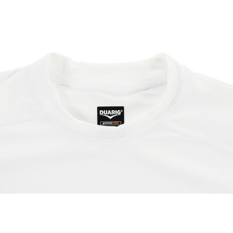 デュアリグ(DUARIG) サッカー ジュニア インナー ストレッチ丸首インナーシャツ 742D7ES3089 白 アンダー シャツ 長袖 (キッズ)