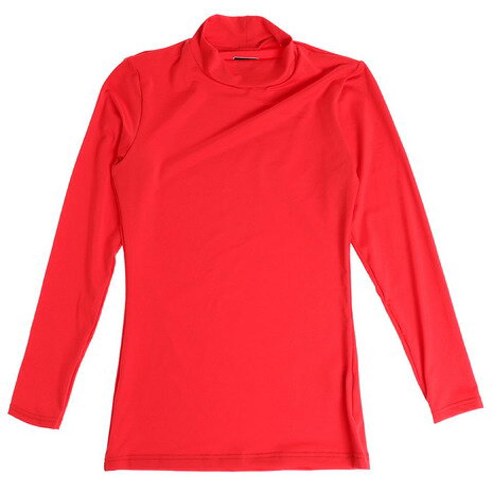 デュアリグ(DUARIG) サッカー ウェア メンズ ストレッチハイネックシャツ 741D6ES5389 RED インナー アンダー シャツ 長袖 (メンズ)