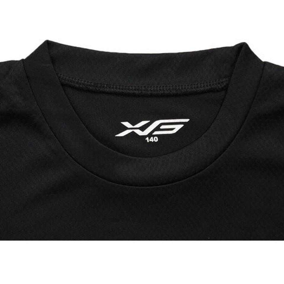 【5点以上購入10%OFFクーポン 8/1まで】エックスティーエス(XTS) 野球 アンダーシャツ 半袖 ジュニア シャインブロック インナー シャツ 724G6CD3921 黒 (キッズ)