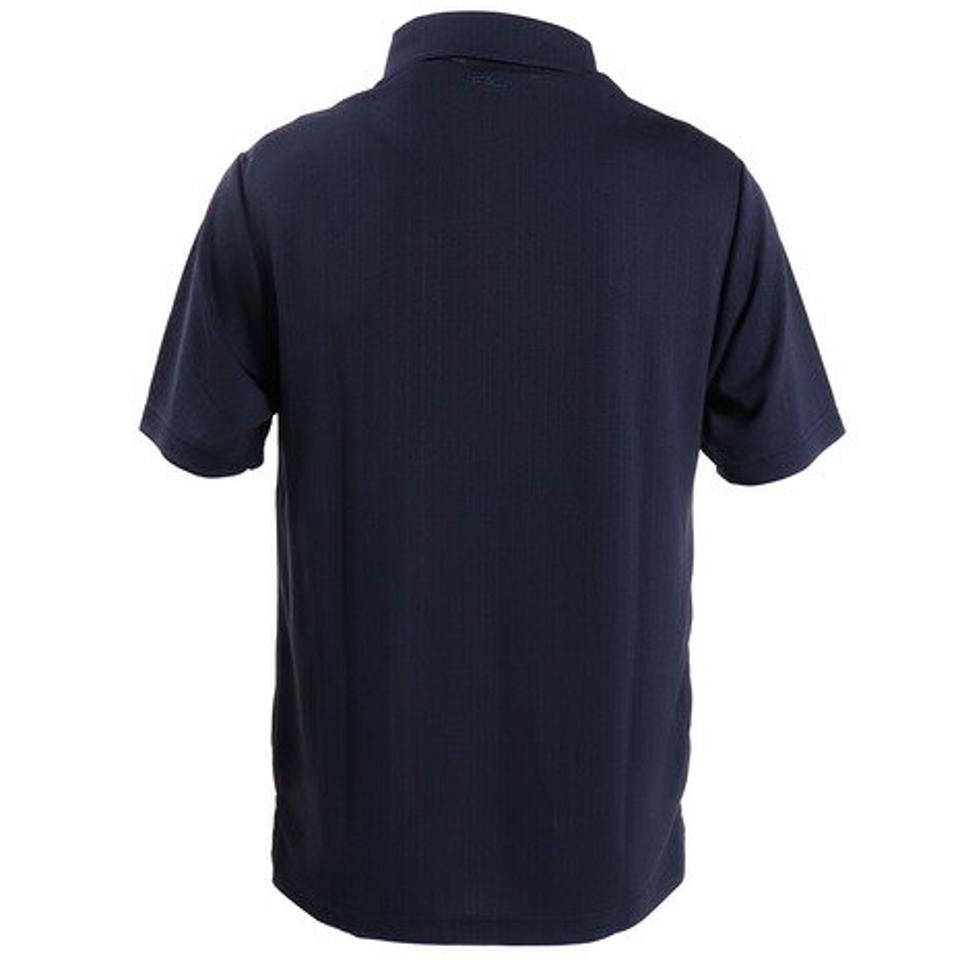 パフォーマンスギア(PG) ゴルフウエア メンズ ストライプジャガードポロシャツ PGLS-2001 NVY (メンズ)