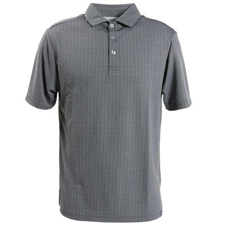 パフォーマンスギア(PG) ゴルフウエア メンズ ストライプジャガードポロシャツ PGLS-2001 GRY (メンズ)