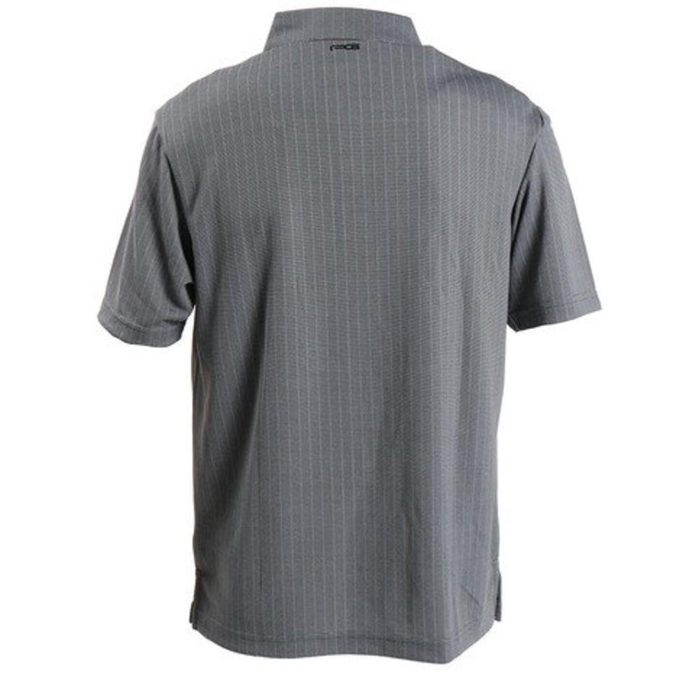 パフォーマンスギア(PG) ゴルフウエア メンズ ストライプジャガードポロシャツ PGLS-2001 GRY (メンズ)