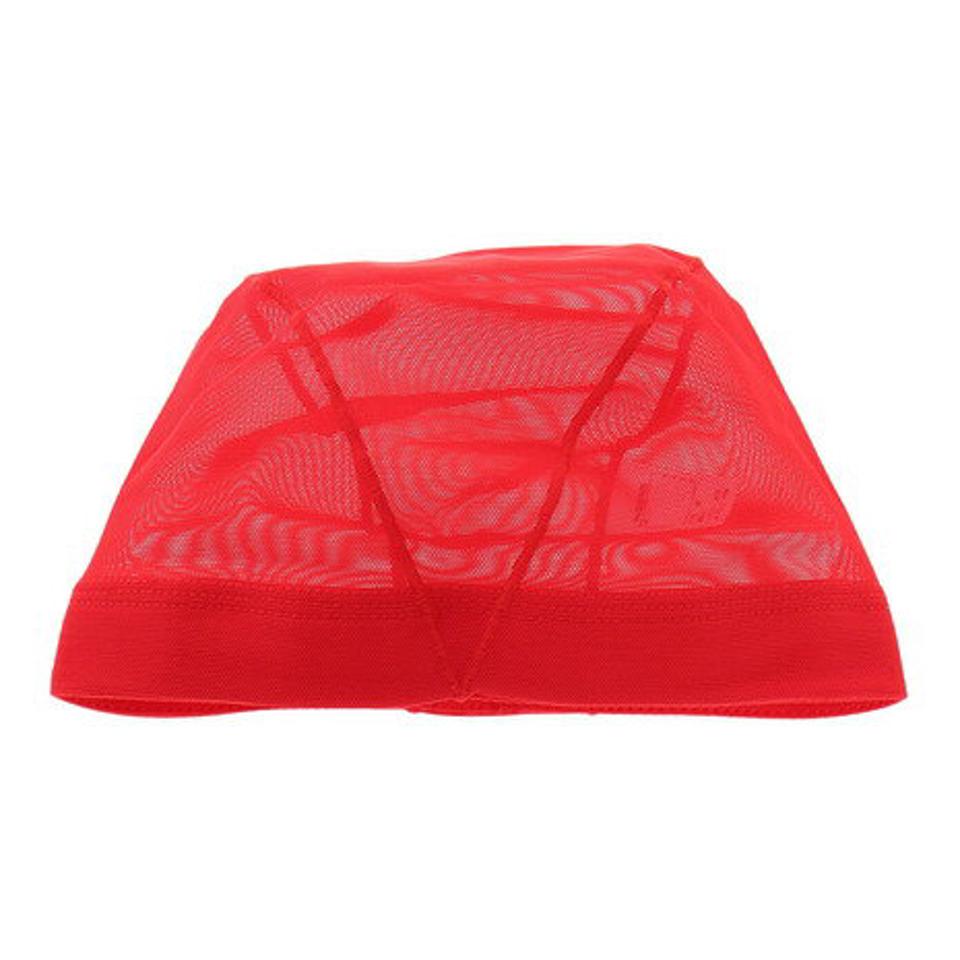 フットマーク(FOOTMARK) 水泳 メッシュキャップ 0232402RED 水泳帽 スイムキャップ キッズ子供/大人 財団法人日本水泳連盟推薦水泳帽 (メンズ、レディース、キッズ)