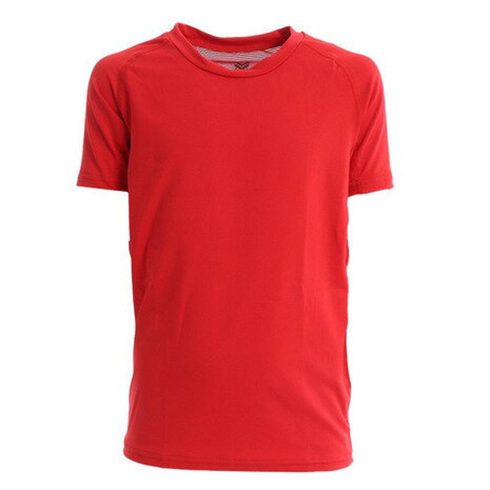 【3点10%OFFクーポン 7/1まで】YABANE ジュニア 野球 アンダーシャツ ドライプラス抗菌ストレッチ丸首半袖シャツ YA2ABJ03-70 抗菌効果 吸汗速乾性 抗菌防臭 UVケア (キッズ)