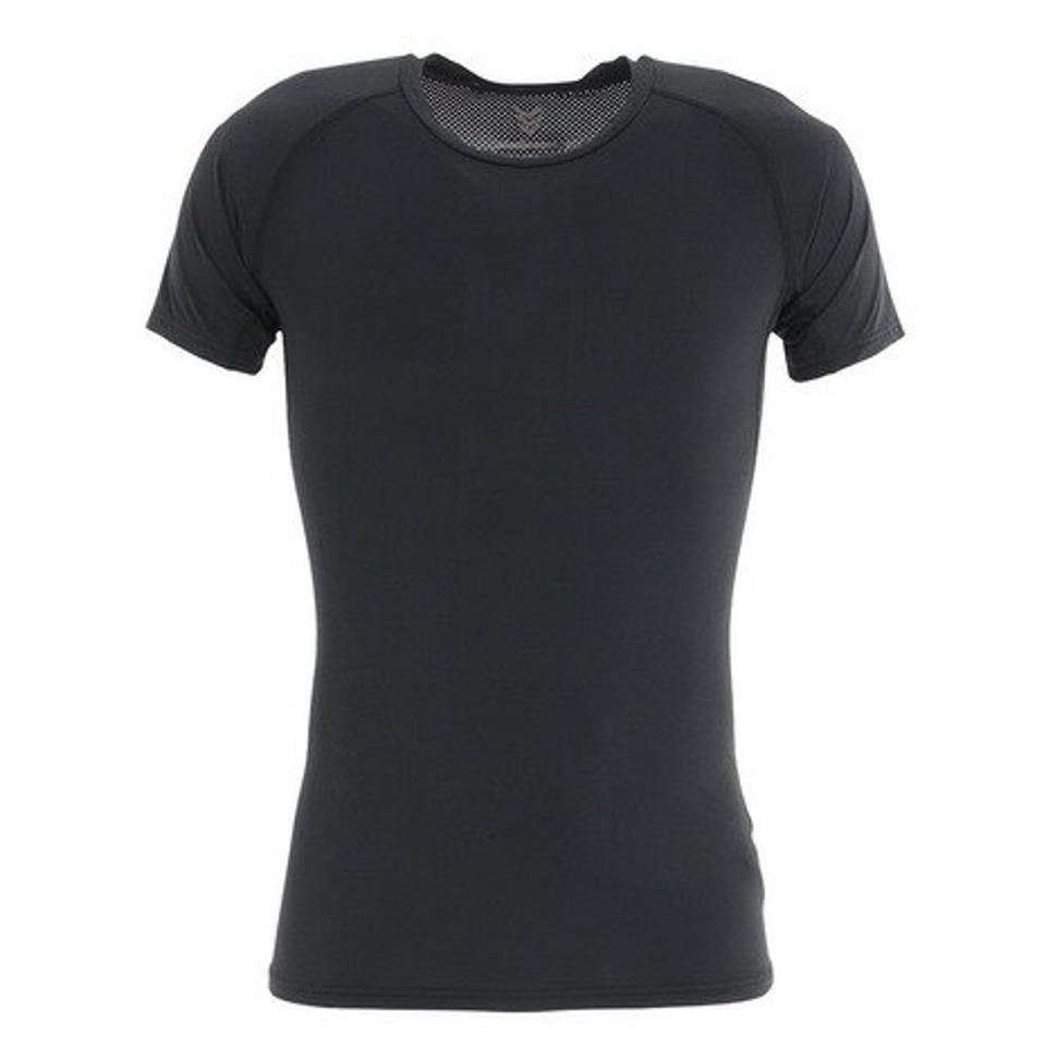 【3点10%OFFクーポン 7/1まで】YABANE 野球 アンダーシャツ 冷感 ストレッチ丸首半袖ストレッチシャツ YA2AB05-90 接触冷感 UVケア (メンズ)