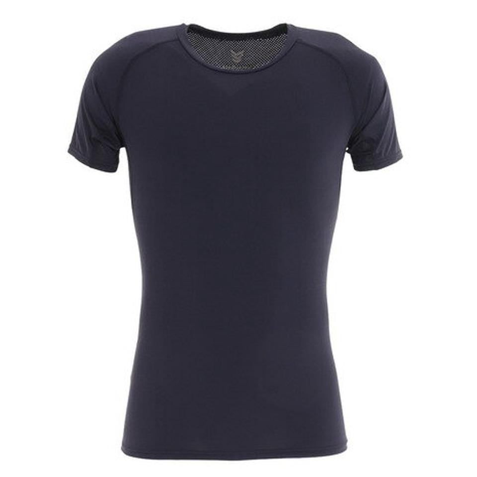 YABANE(YABANE)(メンズ) 野球 アンダーシャツ 冷感 ストレッチ丸首半袖ストレッチシャツ YA2AB05 接触冷感 UVケア