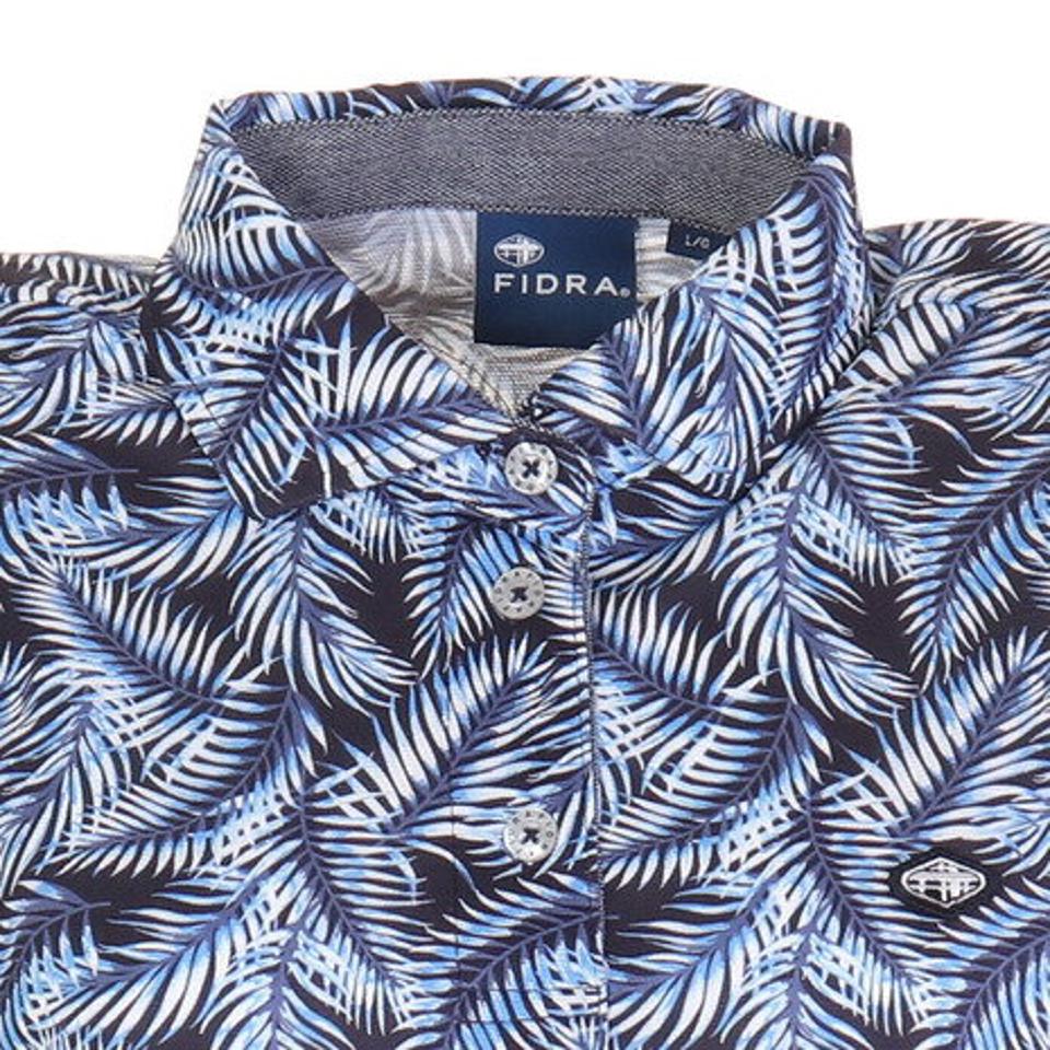 フィドラ(FIDRA)(レディース)ゴルフウェア 半袖 吸水 速乾 Lightest leaf ポロシャツ FD5KUG22 NVY