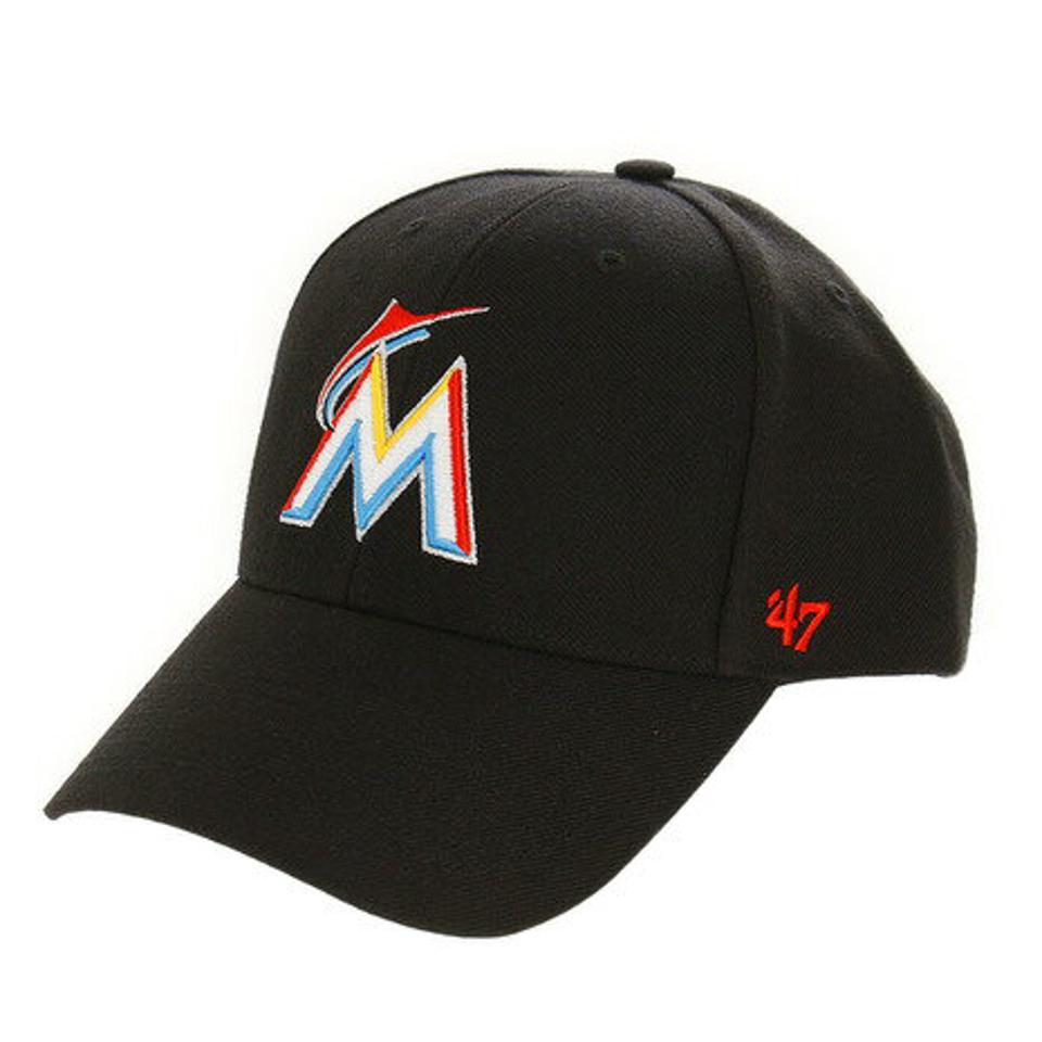 フォーティーセブン（47）（メンズ）MLB マイアミ・マーリンズ キャップ B-MVP28WBV-BKA