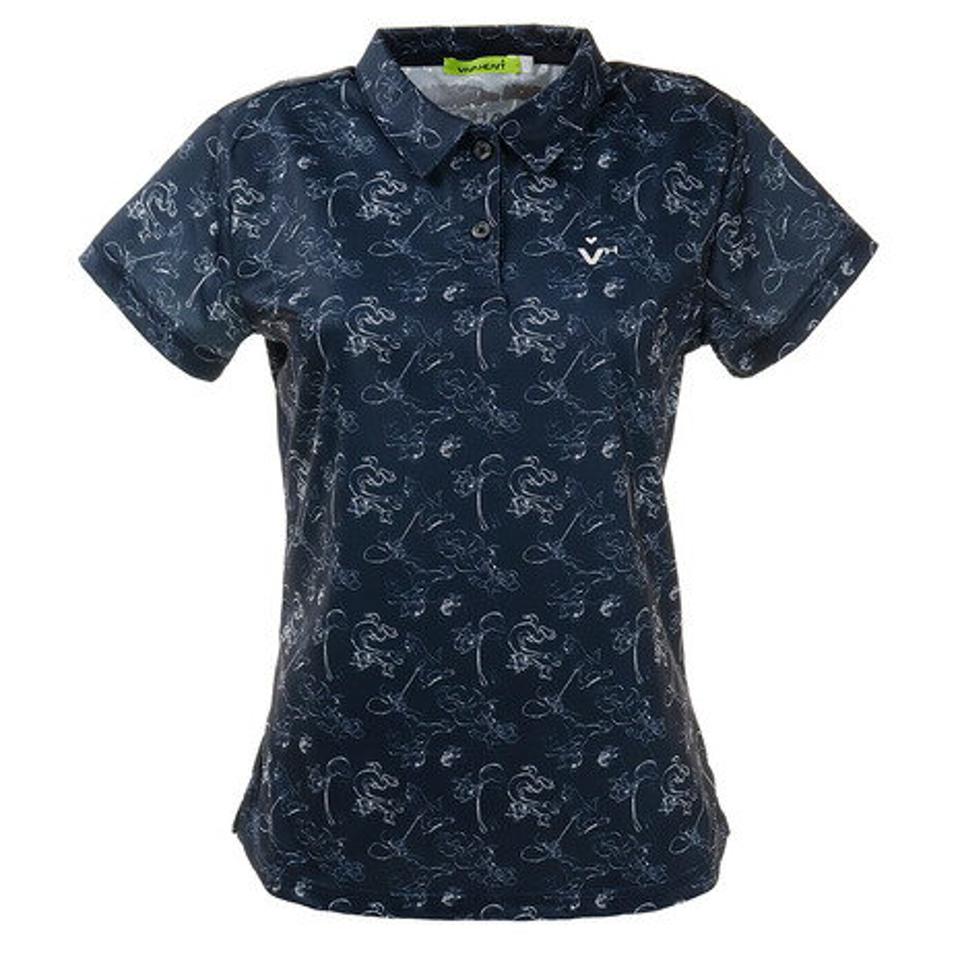 ビバハート(VIVA HEART) ゴルフウエア ポロシャツ レディース TOM&JERRYコラボ 総柄プリントポロシャツ 015-22442-098 (レディース)