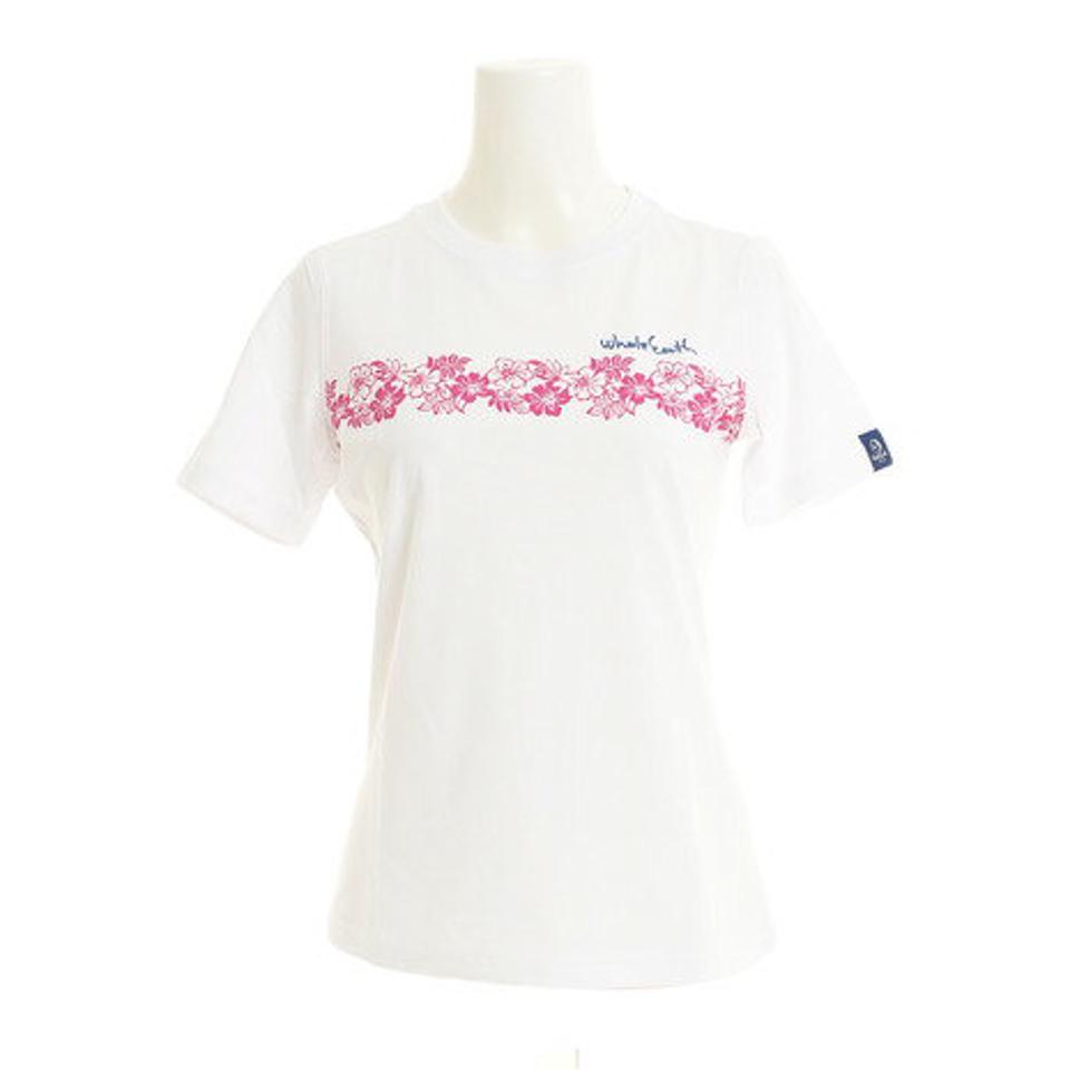 ホールアース(Whole Earth) HIBISCUS tシャツ 半袖 WE21HA14WHT (レディース)