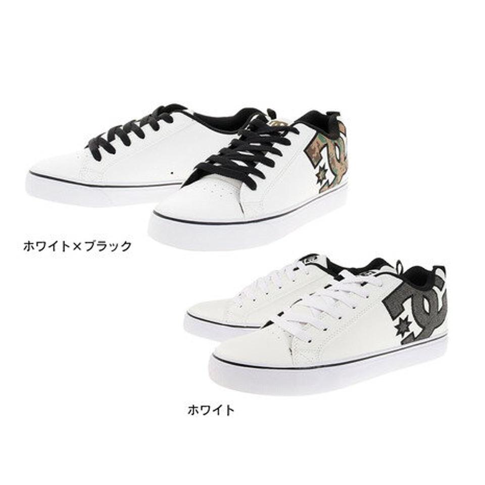 ディーシー・シュー（DC SHOE）（メンズ）メンズ スニーカー シューズ 白 コートバルク COURT VULC SE SN ホワイトブラック ホワイト 21SPDM211025