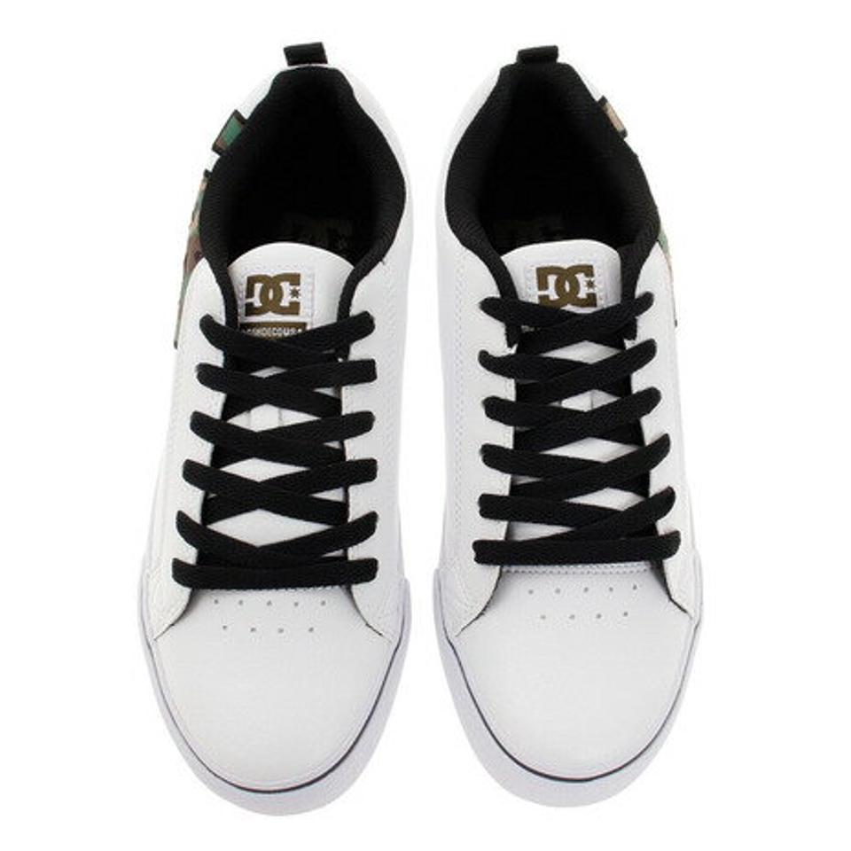 ディーシー・シュー（DC SHOE）（メンズ）メンズ スニーカー シューズ 白 コートバルク COURT VULC SE SN ホワイトブラック ホワイト 21SPDM211025