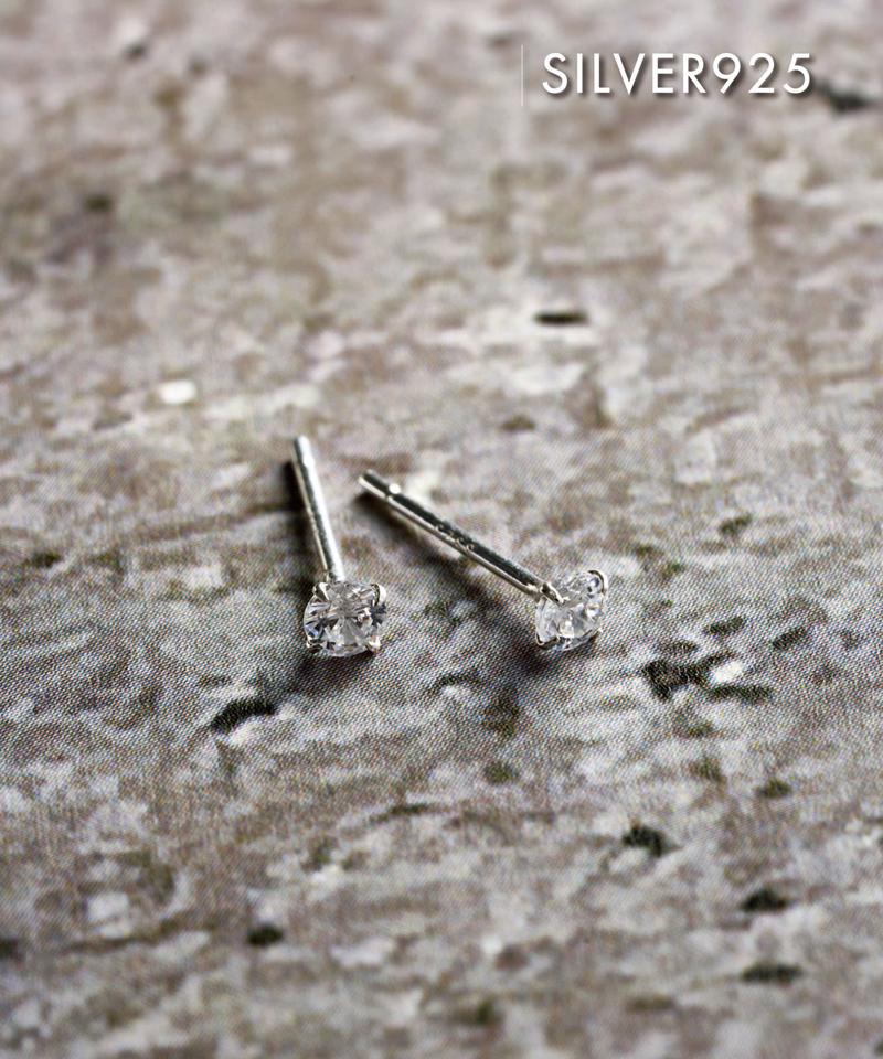 3mmキュービックピアス／Silver925