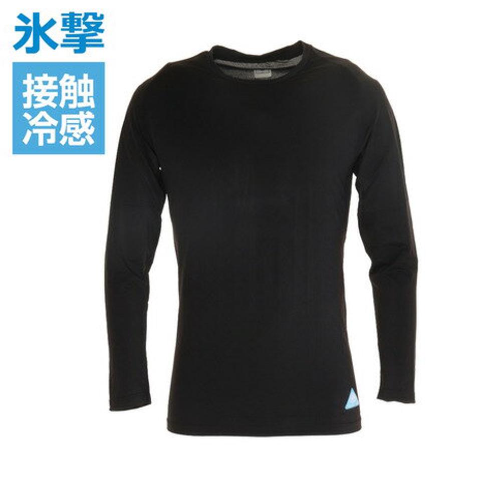 フリーズテック(FREEZE TECH)(メンズ) サッカー ウェア メンズ 氷撃 接触冷感 冷却インナーシャツ クルー コンプレッション 長袖 猛暑対策 熱中症対策