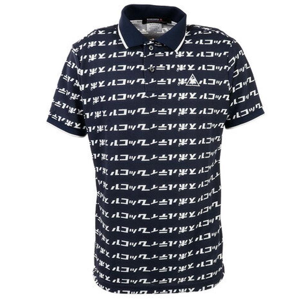 ルコック スポルティフ(Lecoq Sportif) ゴルフ ポロシャツ メンズ ハニカムメッシュカナロゴPTハンソデシャツ (メンズ)