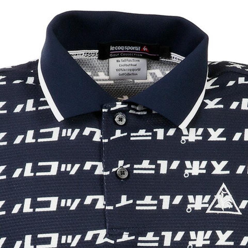 ルコック スポルティフ(Lecoq Sportif) ゴルフ ポロシャツ メンズ ハニカムメッシュカナロゴPTハンソデシャツ (メンズ)
