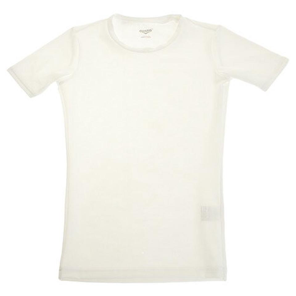 デュアリグ(DUARIG) サッカー ジュニア インナー ストレッチ 丸首 半袖 シャツ 742D8ES068 白 (キッズ)