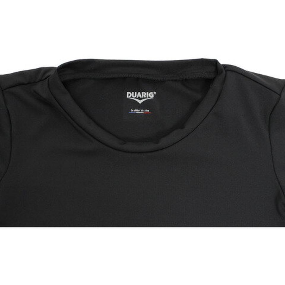 デュアリグ(DUARIG) サッカー ジュニア インナー ストレッチ 半袖 シャツ 742D8ES068 黒 (キッズ)