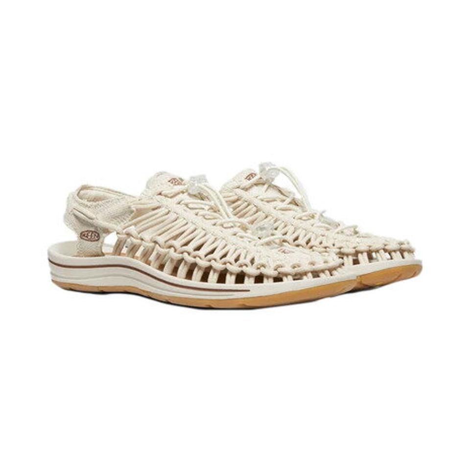 キーン（KEEN）（レディース）ユニーク キャンバス ナチュラルキャンバス ホワイト 1026231 ストラップサンダル シューズ 靴 アウトドア カジュアル