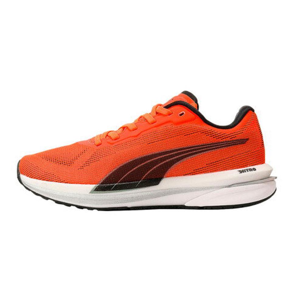 【11/5 24h限定 エントリー＆対象4店舗買い回りで最大P10倍！】プーマ（PUMA）（レディース）ランニングシューズ ベロシティ ニトロ VELOCITY NITRO 赤 あか アカ レッド 19569701 スニーカー 軽量 ジョギング 安定性