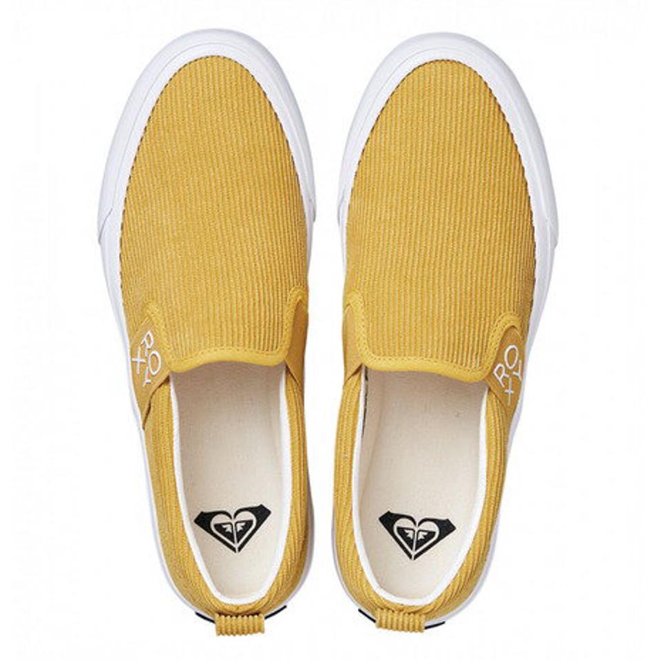 ロキシー（ROXY）（レディース）スニーカー キャンパスシューズ スリッポン グッドディ GOOD DAY マスタード 21FWRFT214403MUS