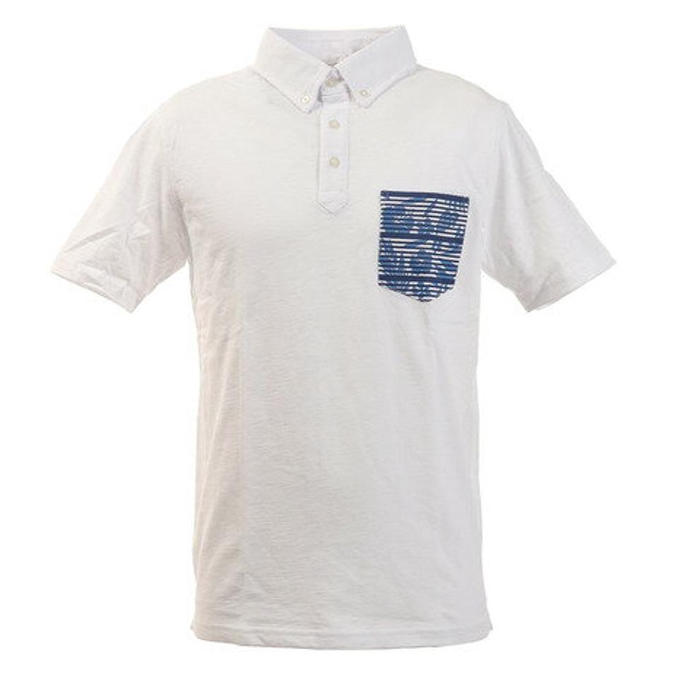 エーシーピージー(ACPG) 柄ポケットスラブポロシャツ 871PA0CD3105WHT (メンズ)