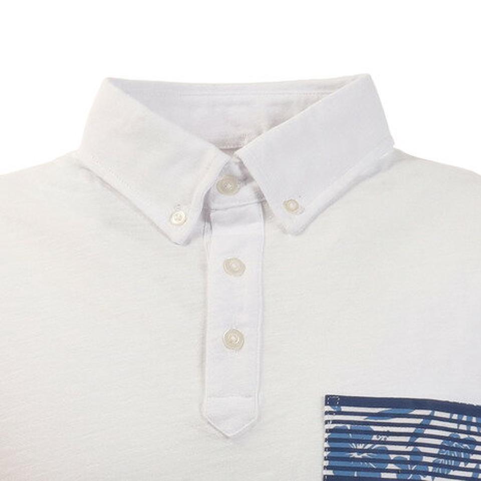 エーシーピージー(ACPG) 柄ポケットスラブポロシャツ 871PA0CD3105WHT (メンズ)