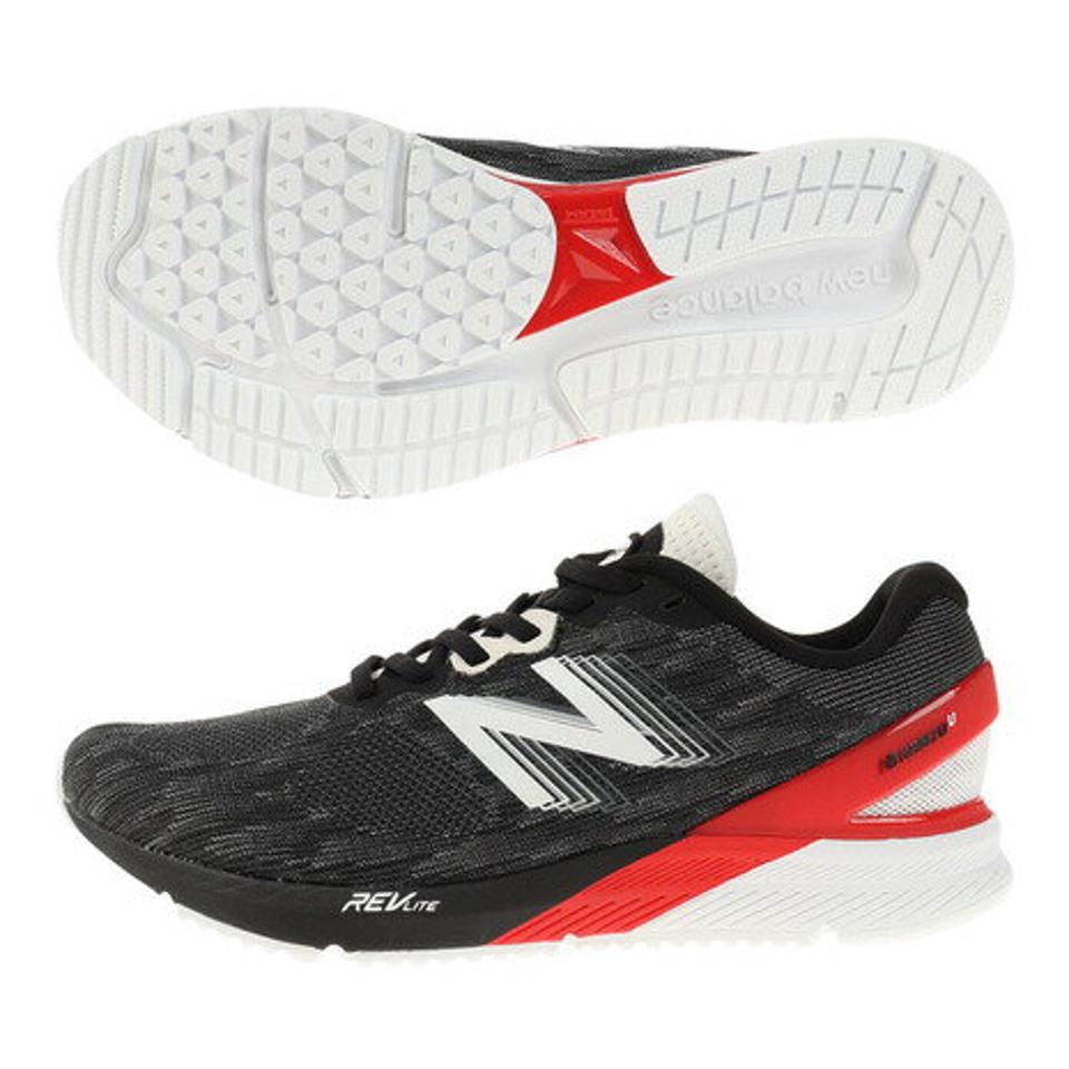【ランニング対象品購入&エントリーでP10倍！8/19 20:00〜8/28 23:59】ニューバランス（new balance） ランニングシューズ 黒 ブラック M ハンゾー HANZOUW3 2E ジョギングシューズ メンズ 靴 シューズ （メンズ）