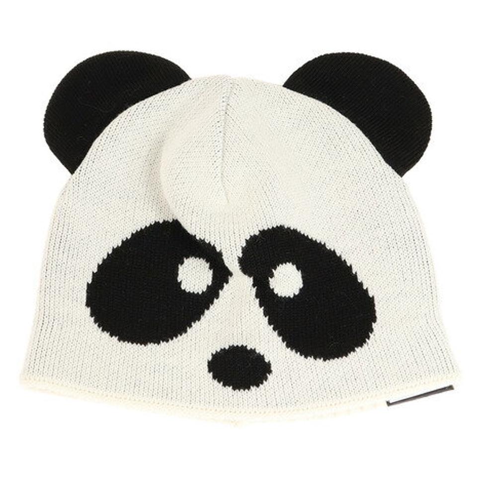 オンヨネ（ONYONE） ニット帽 キッズ スキー ジュニア パンダルマン ニットキャップ PDA59401 WHTBLK 雪遊び （キッズ）