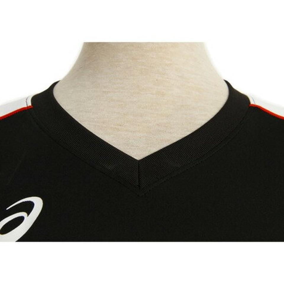 アシックス(ASICS)(レディース)傷汚れ可能性ありの為大奉仕 バレーボールウェア 半袖 プラクティスシャツ XW6418.9024