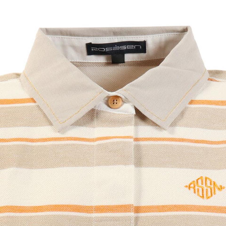 ROSASEN ポロシャツ ゴルフウェア レディース マルチボーダーカノコ 045-29245-052 (レディース)