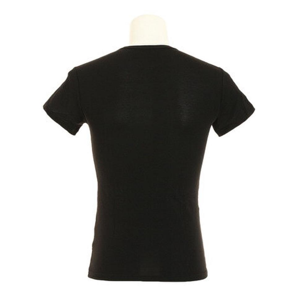 クー(Coo.) マイクロベーター 半袖クルーネック アンダーシャツ 891Q5SK2806BLK (メンズ)