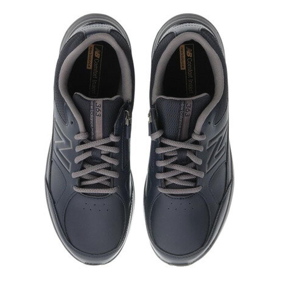 ニューバランス（new balance）（メンズ）スニーカー 紺 363 v7 ネイビー MW363 NG7 4E タウン ウォーキング クッション性 内側ファスナー 通勤 通学