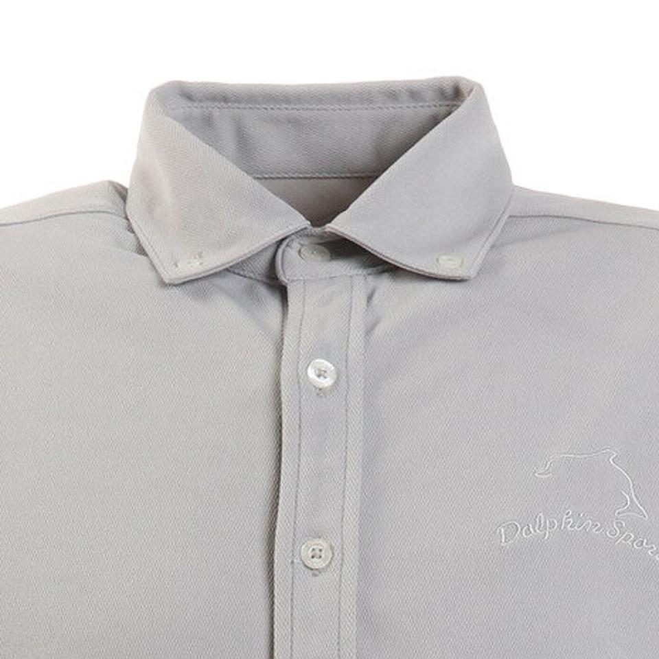 キャスコ(KASCO) ゴルフウエア メンズ フルボタンシャツ DPS1869B-GRYメンズ 半袖 オンライン価格 (メンズ)