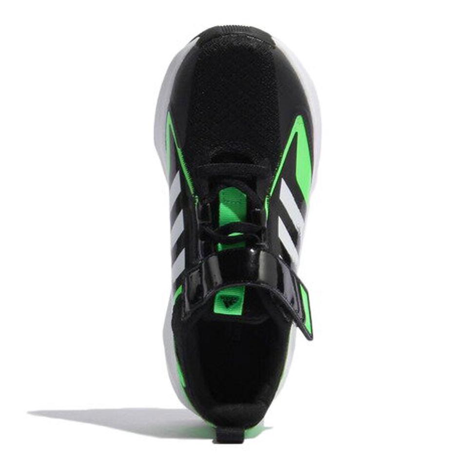 アディダス（adidas）（キッズ）ジュニアランニングシューズ Fai2Go EL K GZ0214 ブラック グリーン スニーカー
