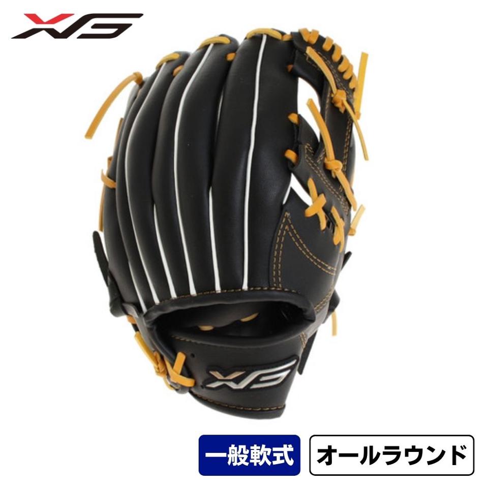 エックスティーエス(XTS) 軟式用グラブ オールラウンド用 グラブエイチ 721G0ZK1233 BLKYEL (メンズ)