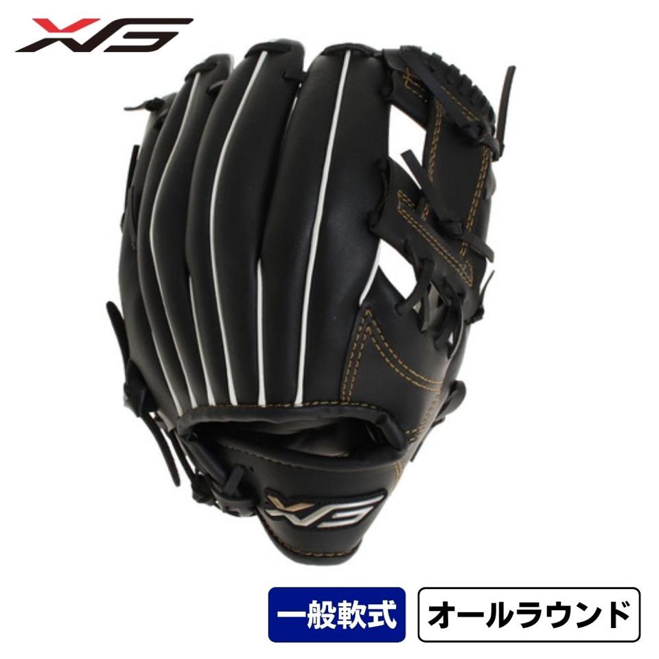 エックスティーエス(XTS) 軟式用グラブ オールラウンド用 グラブエイチ 721G0ZK1233 BLK (メンズ)