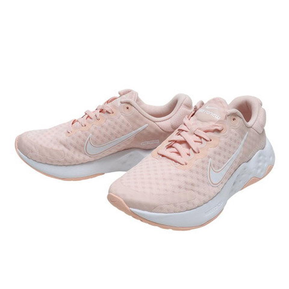 【10/25 24h限定 エントリー＆対象3店舗買い回りで最大P10倍！】ナイキ（NIKE）（レディース）リニュー ライド 3 エコーピンク ホワイト DC8184-600 ランニングシューズ 運動靴 スポーツ スニーカー ジョギング トレーニング
