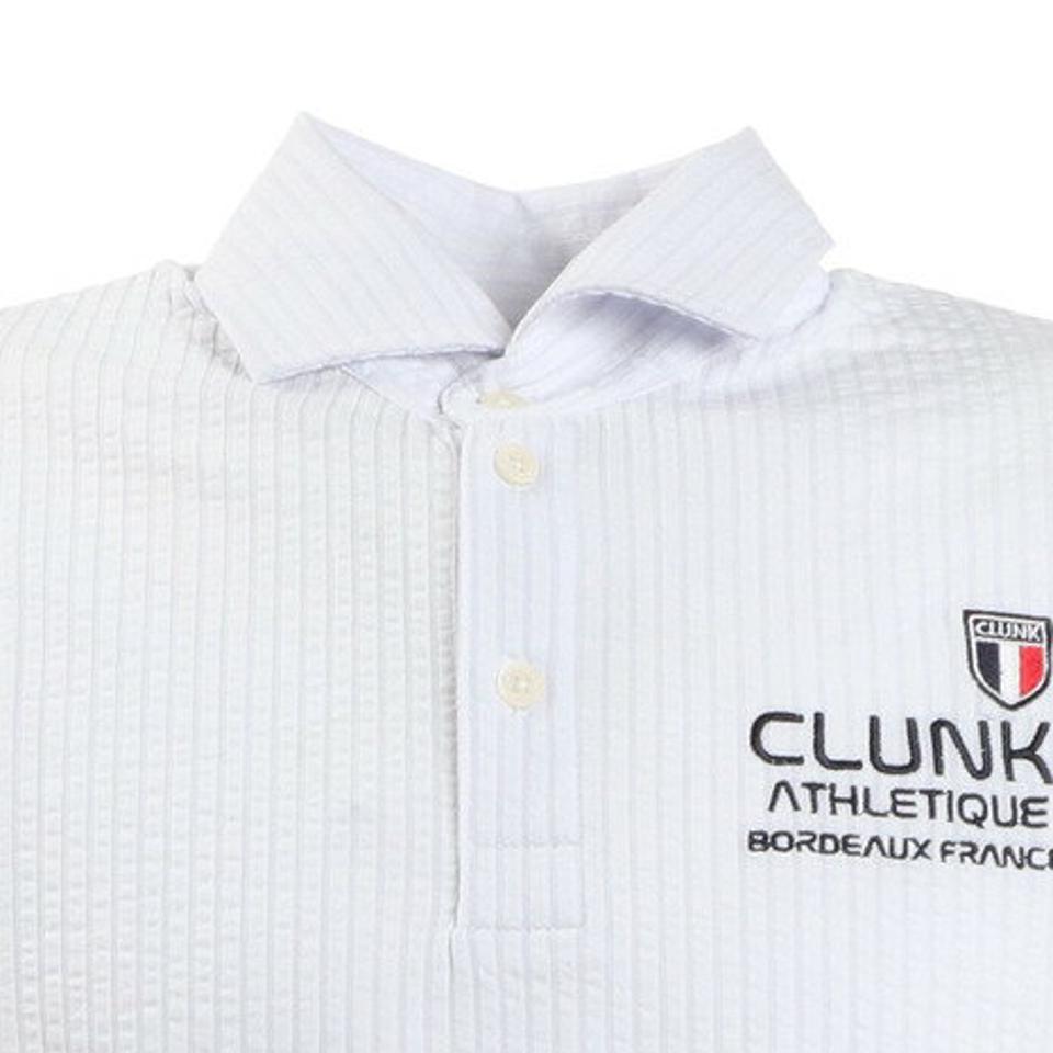クランク(CLUNK) ゴルフ ポロシャツ ストレッチサッカーベーシックポロシャツ CL5KTG12 WHT (メンズ)