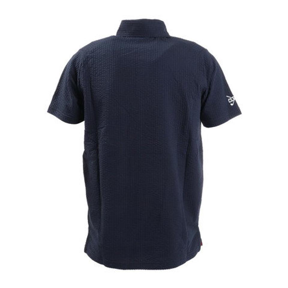 クランク(CLUNK)(メンズ)ゴルフ ポロシャツ ストレッチサッカーベーシックポロシャツ CL5KTG12 NVY