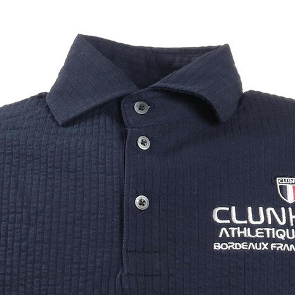クランク(CLUNK)(メンズ)ゴルフ ポロシャツ ストレッチサッカーベーシックポロシャツ CL5KTG12 NVY