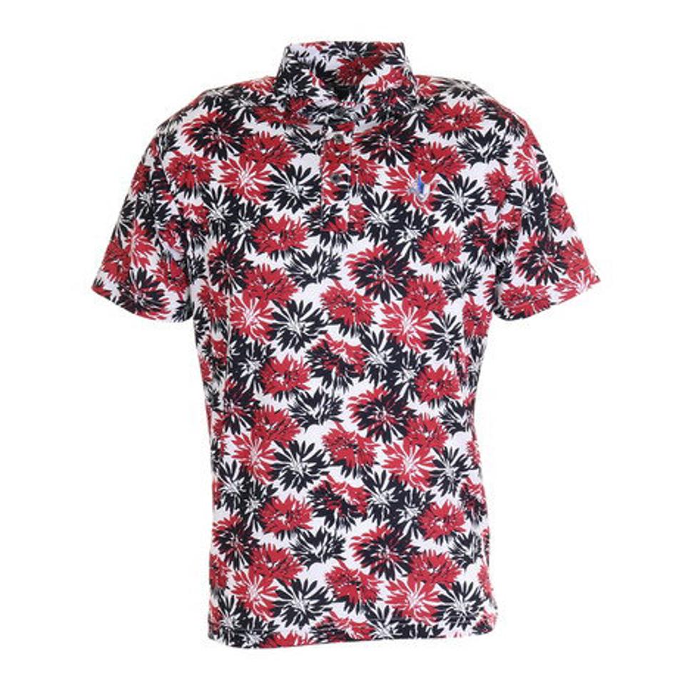 クランク(CLUNK) ゴルフ ポロシャツ 軽量プリントポロシャツ CL5KTG06 RED (メンズ)