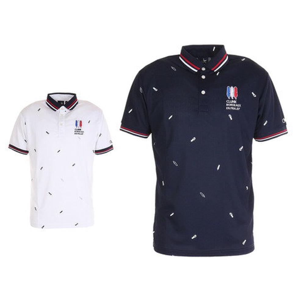 クランク(CLUNK) ゴルフ ポロシャツ 軽量羽根柄ポロシャツ CL5KTG04(メンズ)