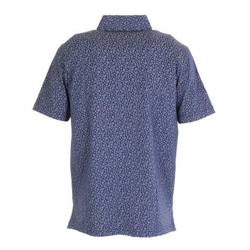 フィドラ(FIDRA) ゴルフウェア flower ジャカードポロシャツ FD5KTG31 NVY (メンズ)