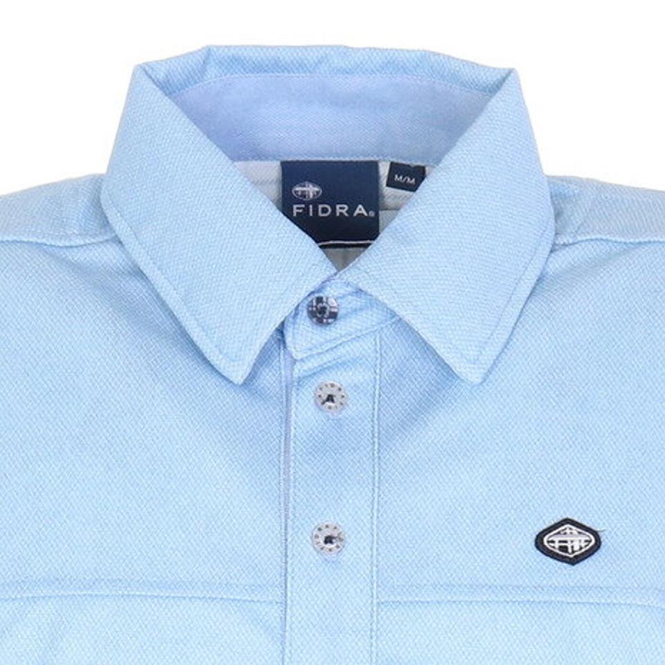 フィドラ(FIDRA)(メンズ)ゴルフウェア ポロシャツ Lightest ベーシック半袖ポロシャツ FD5KTG28 SAX